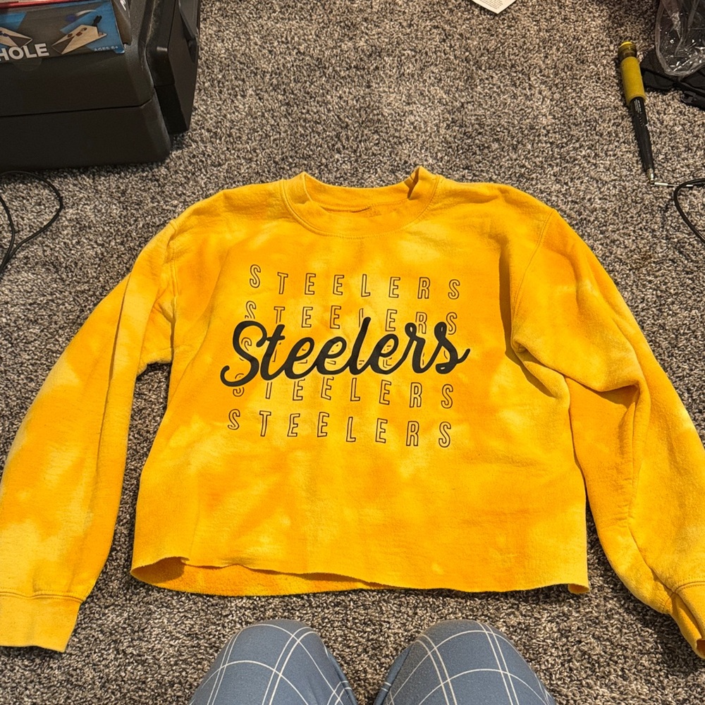 Yellow Steelers Women's Sweater